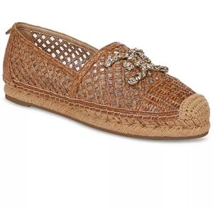 Sam Edelman Khiara Emblem Embellished Espadrille Flats